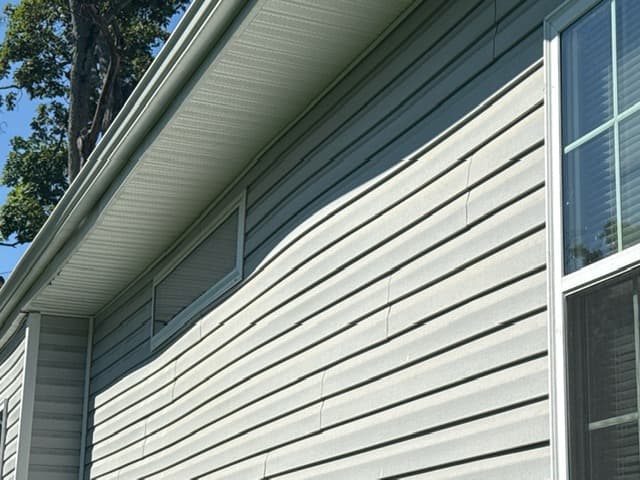 Siding warping and window trim