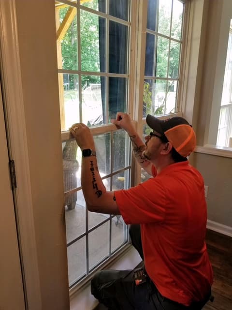 Brother testing water flow