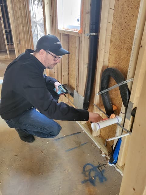 Plumbing inspection with phone